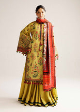 Ember | 3PC - Unstitched Shawl Khaddar By Hussain Rehar